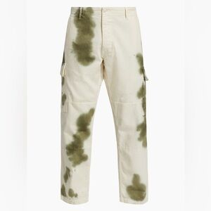 NSF Tie-Dye Cargo Pants White Army Blotch Dye Men’s Size 32